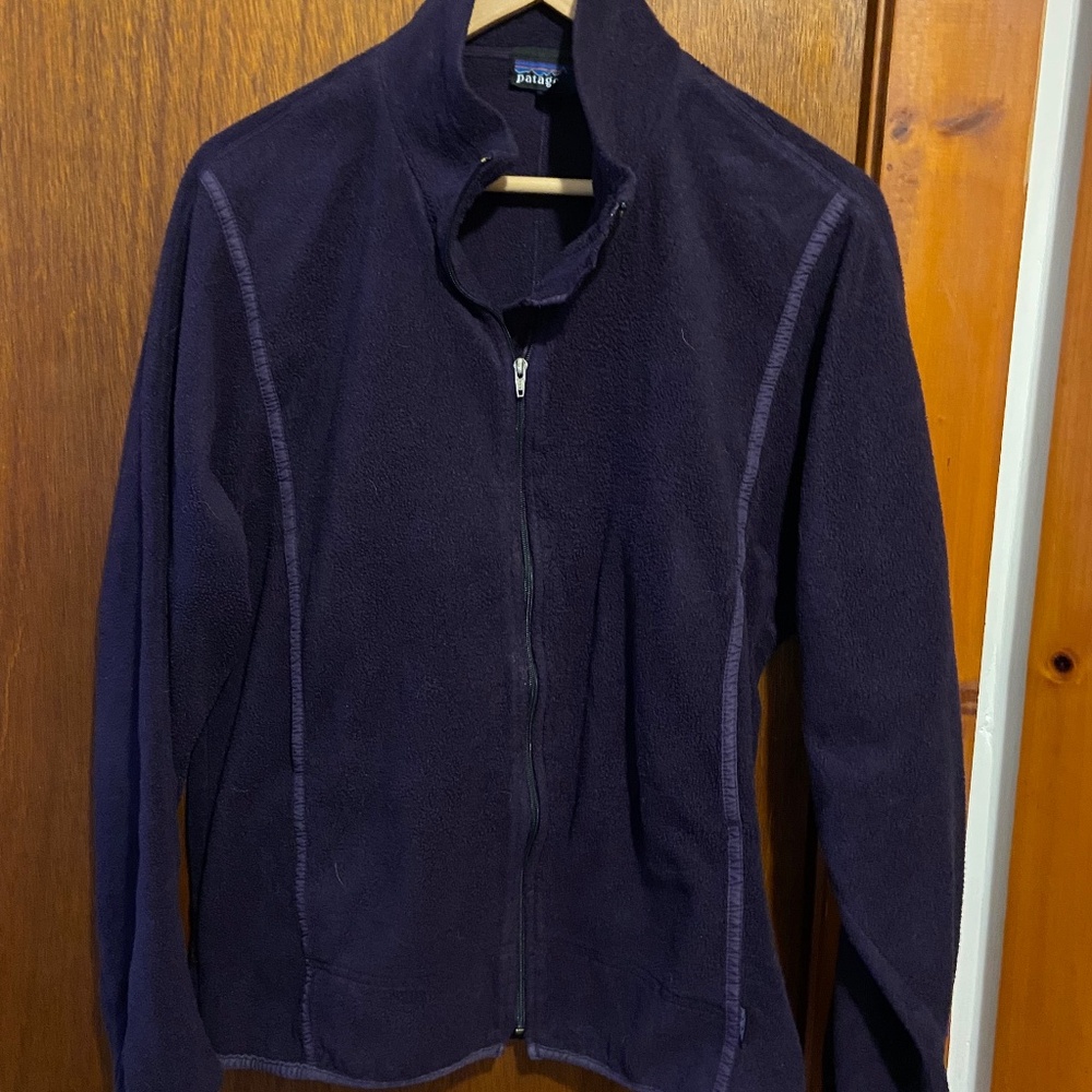 Patagonia Full Zip Lightweight Fleece Base Layer Woman's L